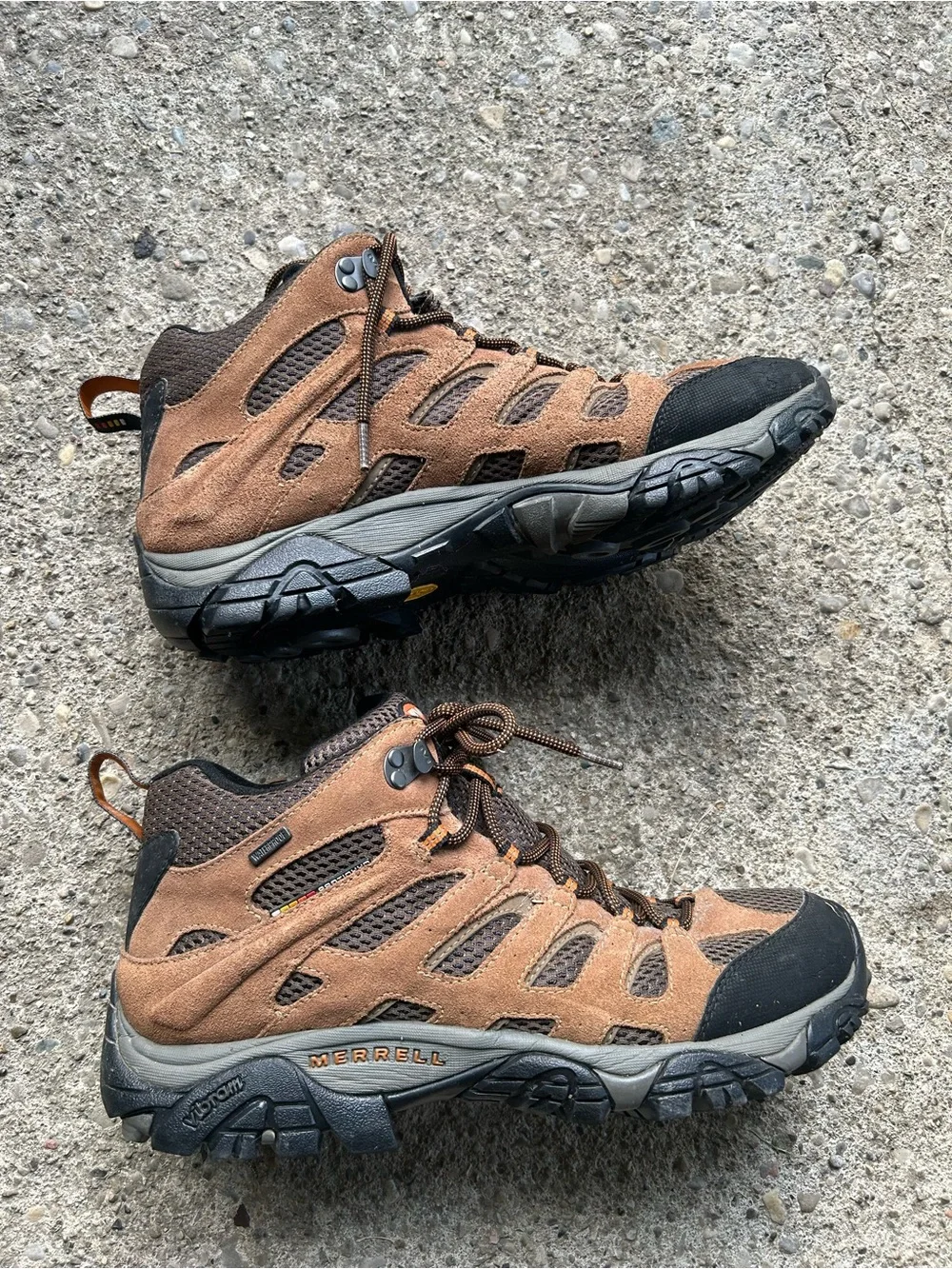 Merrell Brown Men's Hiking Boots - Waterproof Mid-Top Sz 11.5 M